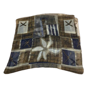 Long earth tone flower scarf